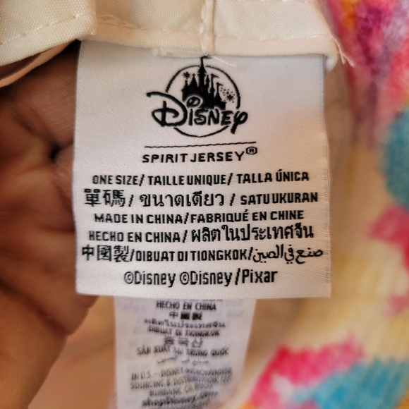 Disney spirit jersey Colorful Bucket Hat fuzzy fun bright One Size Walt Disney - Picture 4 of 8